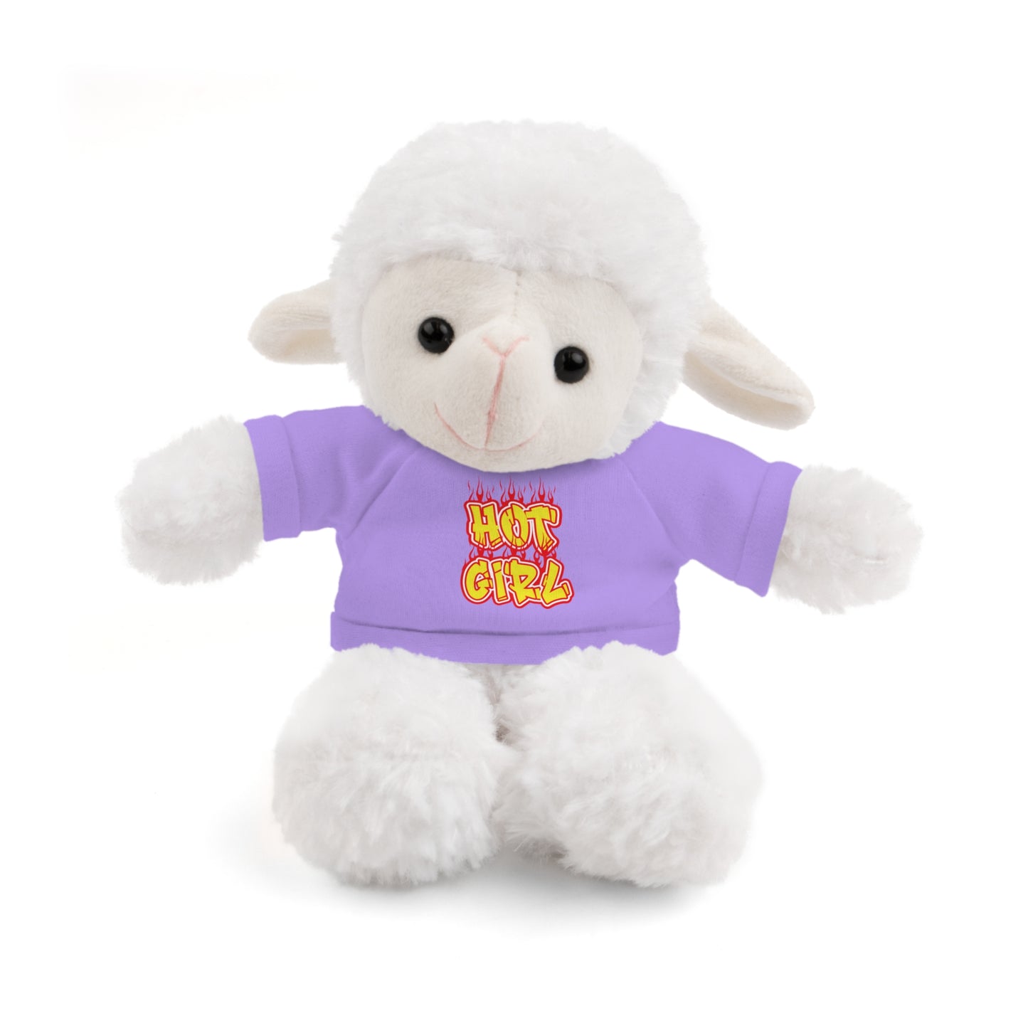 Cute Plush Animal with Hot Girl Tee for Birthdays, Baby Showers, Children, Gifts