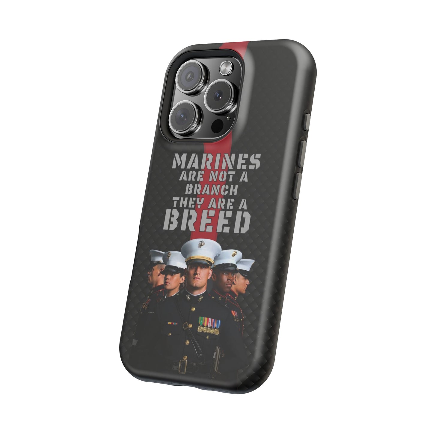 Marines Magnetic Tough Case - "Not a Branch, a Breed" Military iPhone Cover