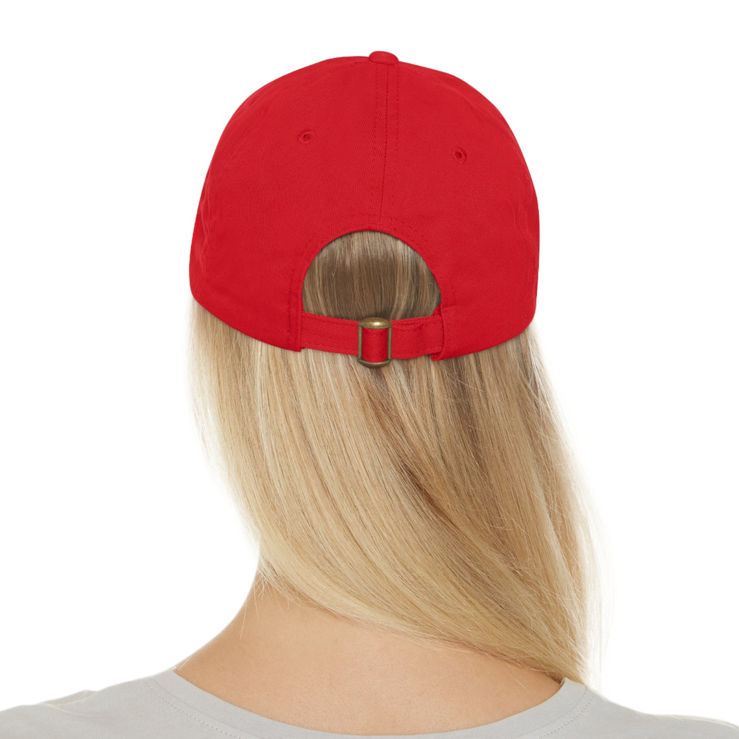 Basketball Dad Hat with Leather Patch (Round)