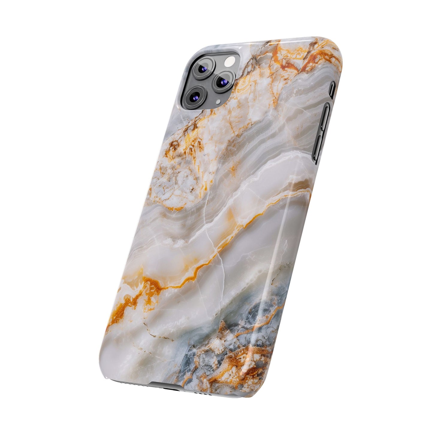 Pure Elegance Marble Slim Phone Cases, Modern Tech Decor