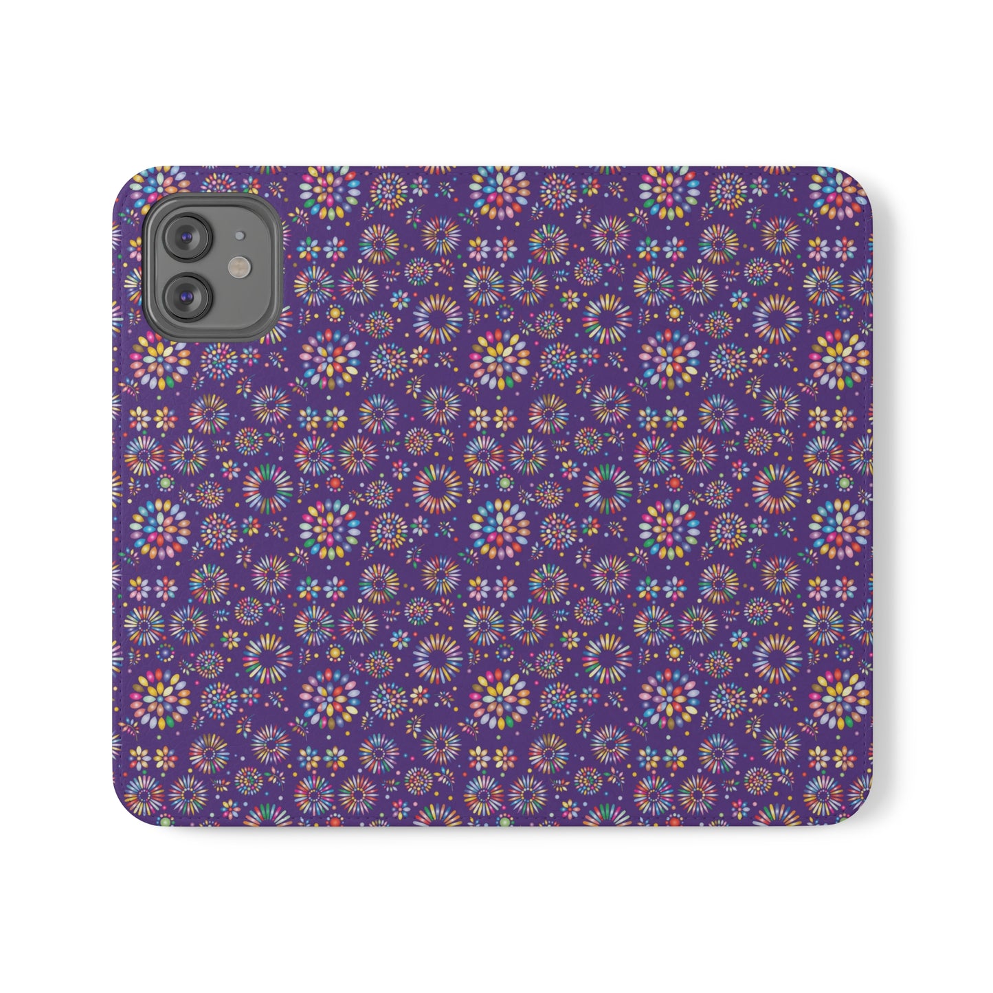 Vibrant Vibes Flip Cases / Purple