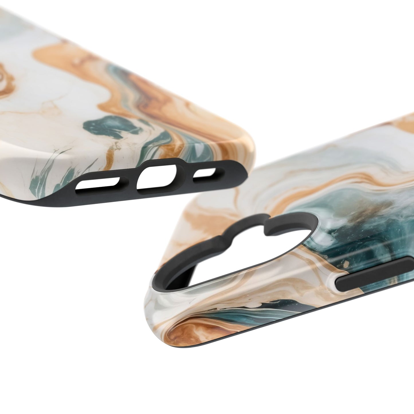 Stylish Magnetic Phone Cases, Abstract Marble Design for Everyday Use