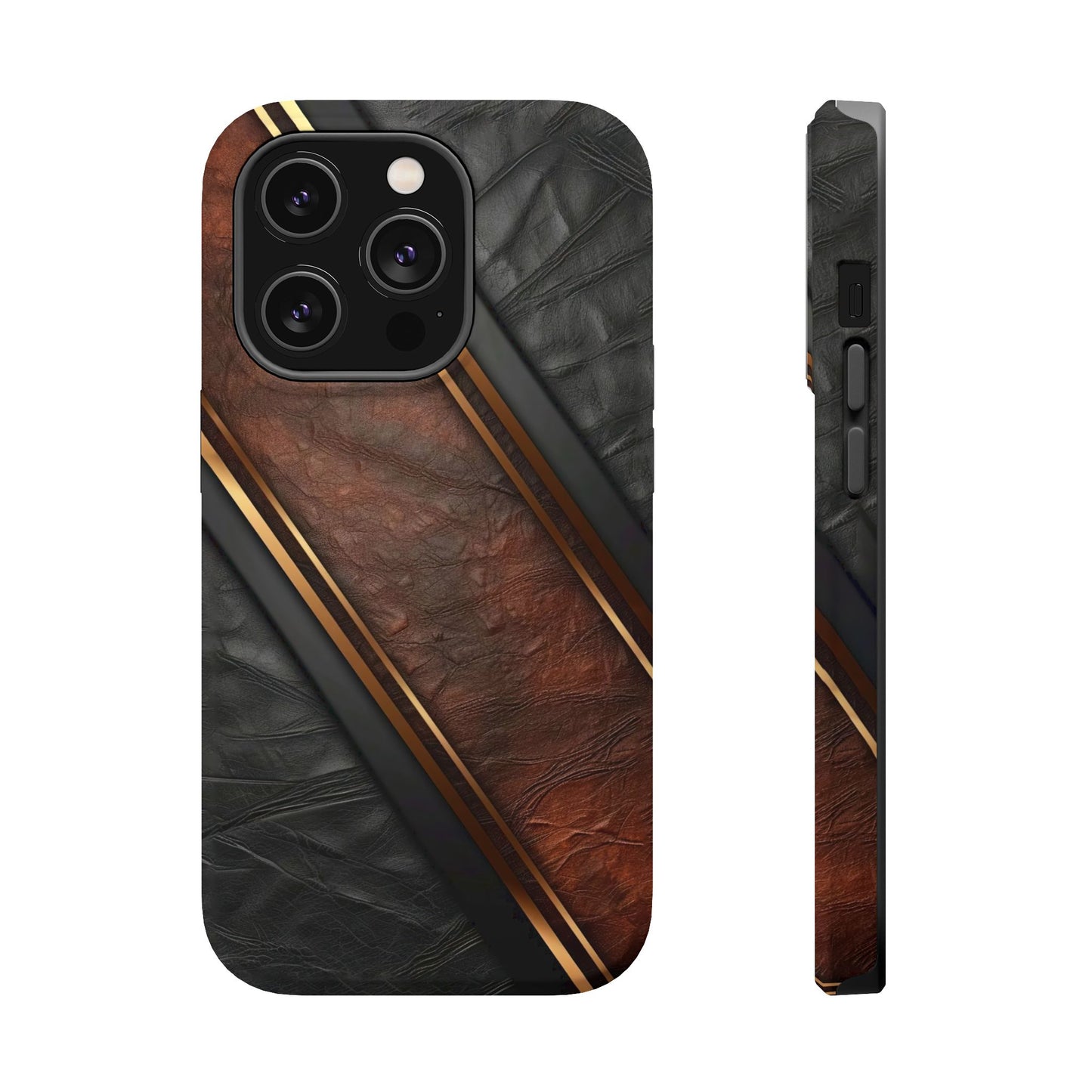 Stylish Leather Texture Magnetic Tough Cases