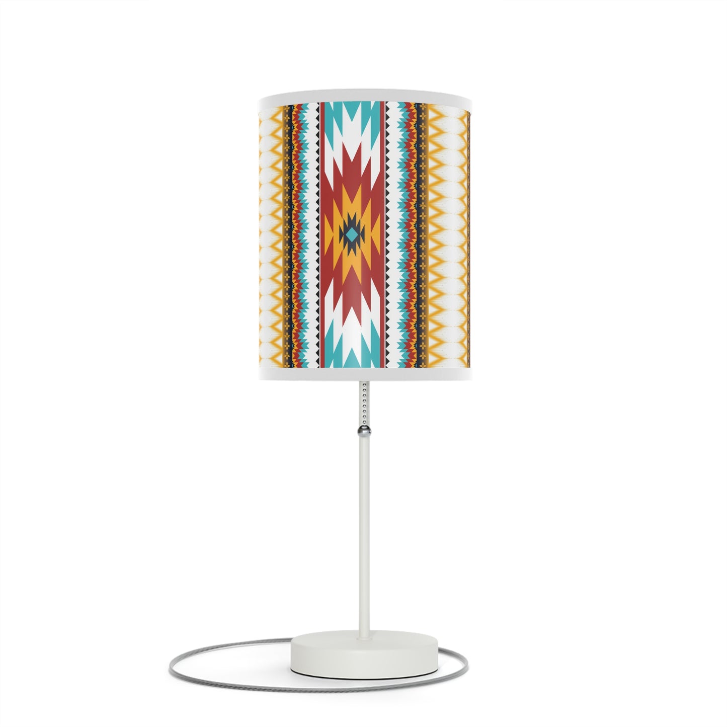 Tribal Threads Lamp on a Stand, US|CA plug / White