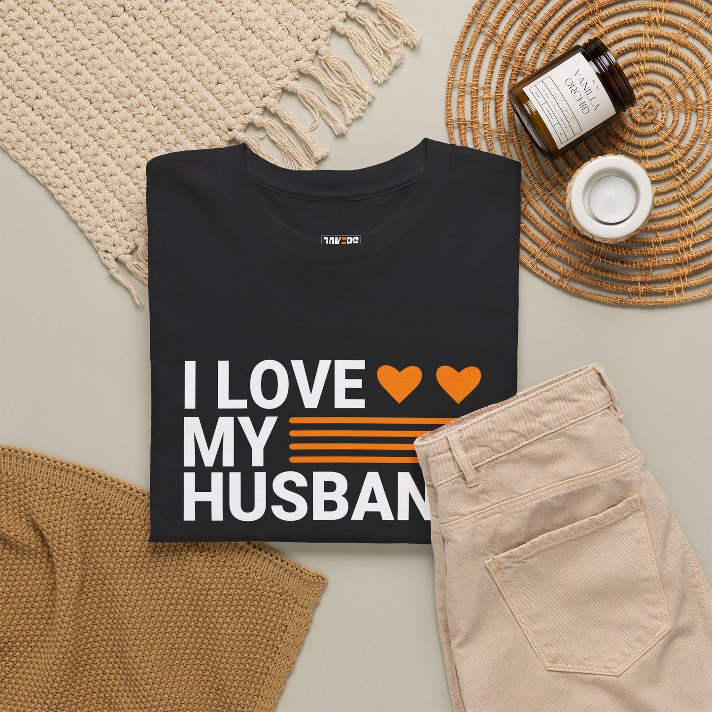 Love My Husband Unisex Heavy-Cotton Tee - Cute Casual Shirt