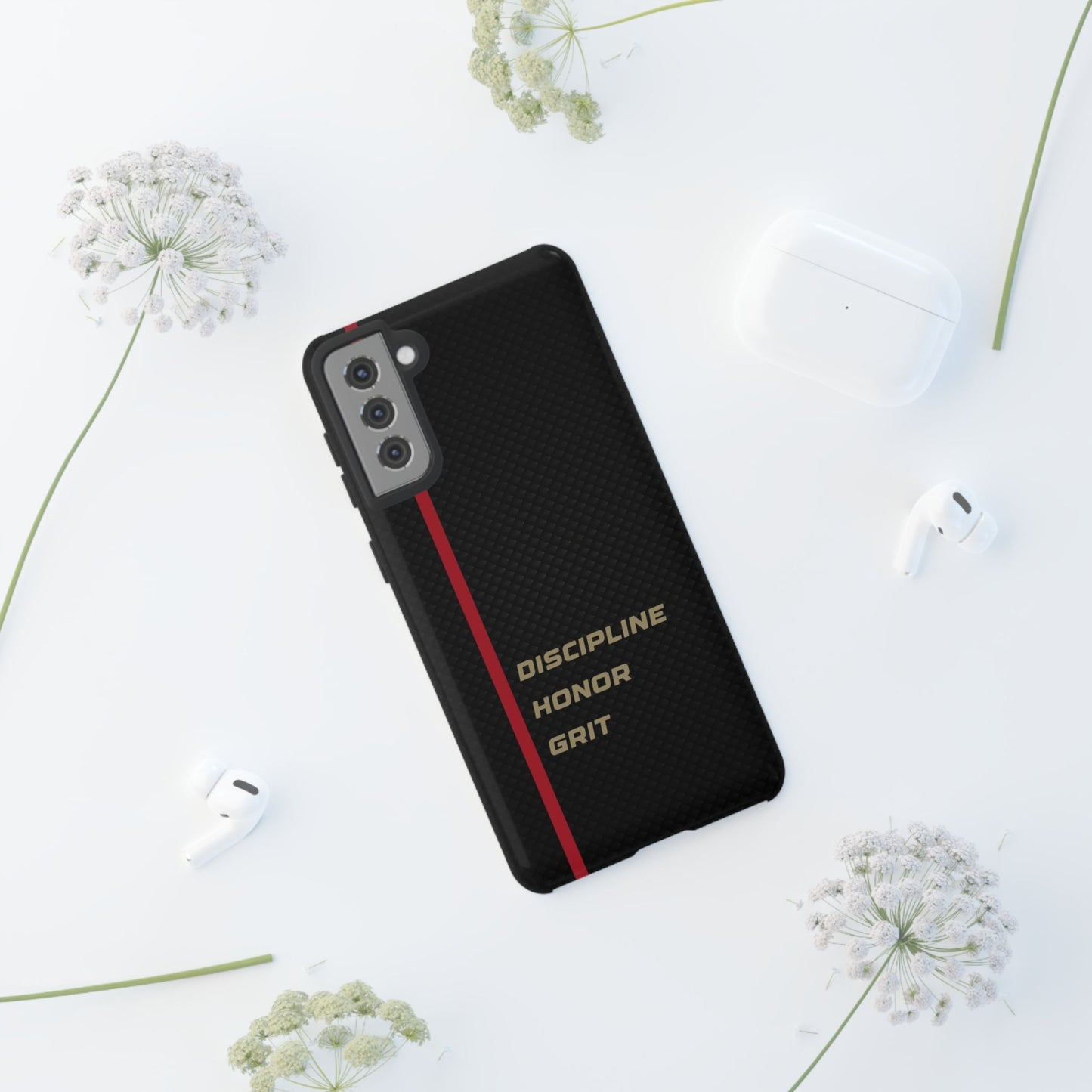 Discipline, Honor, Grit Impact-Resistant Phone Case