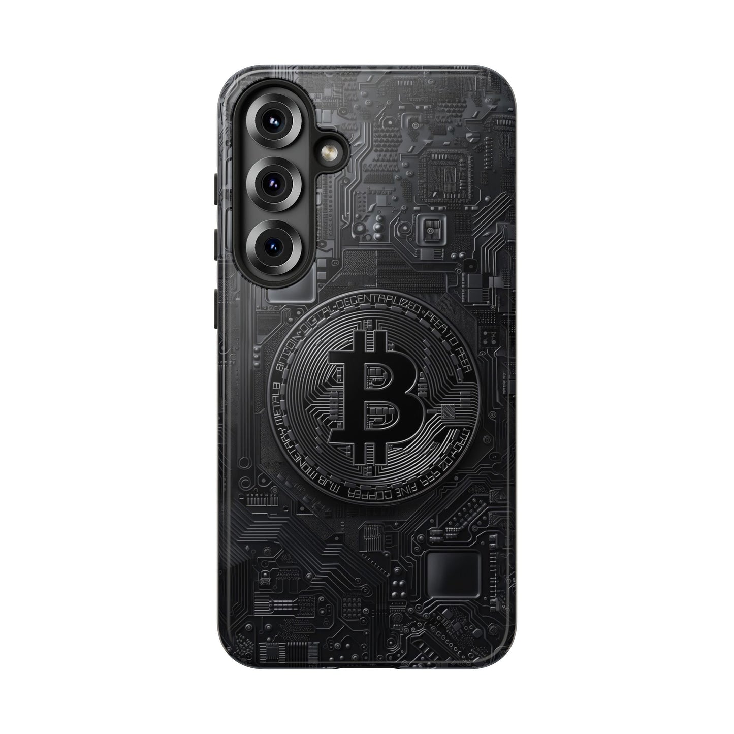 Bitcoin Samsung Tough Phone Case, Cryptocurrency Protection Cover