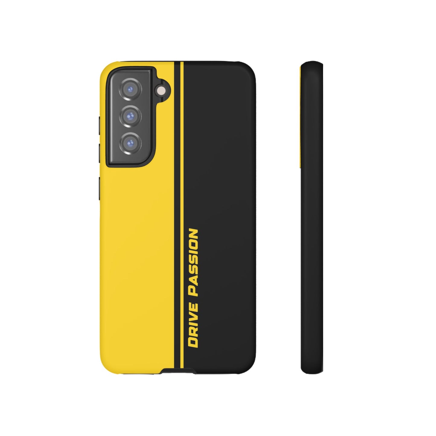 Drive Passion Tough Case – Bold Yellow & Black Design