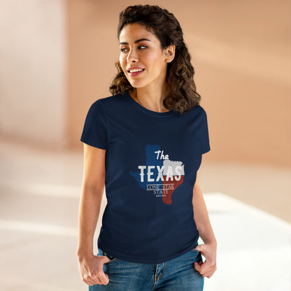 Texas Lone Star State Women's Midweight Cotton Tee