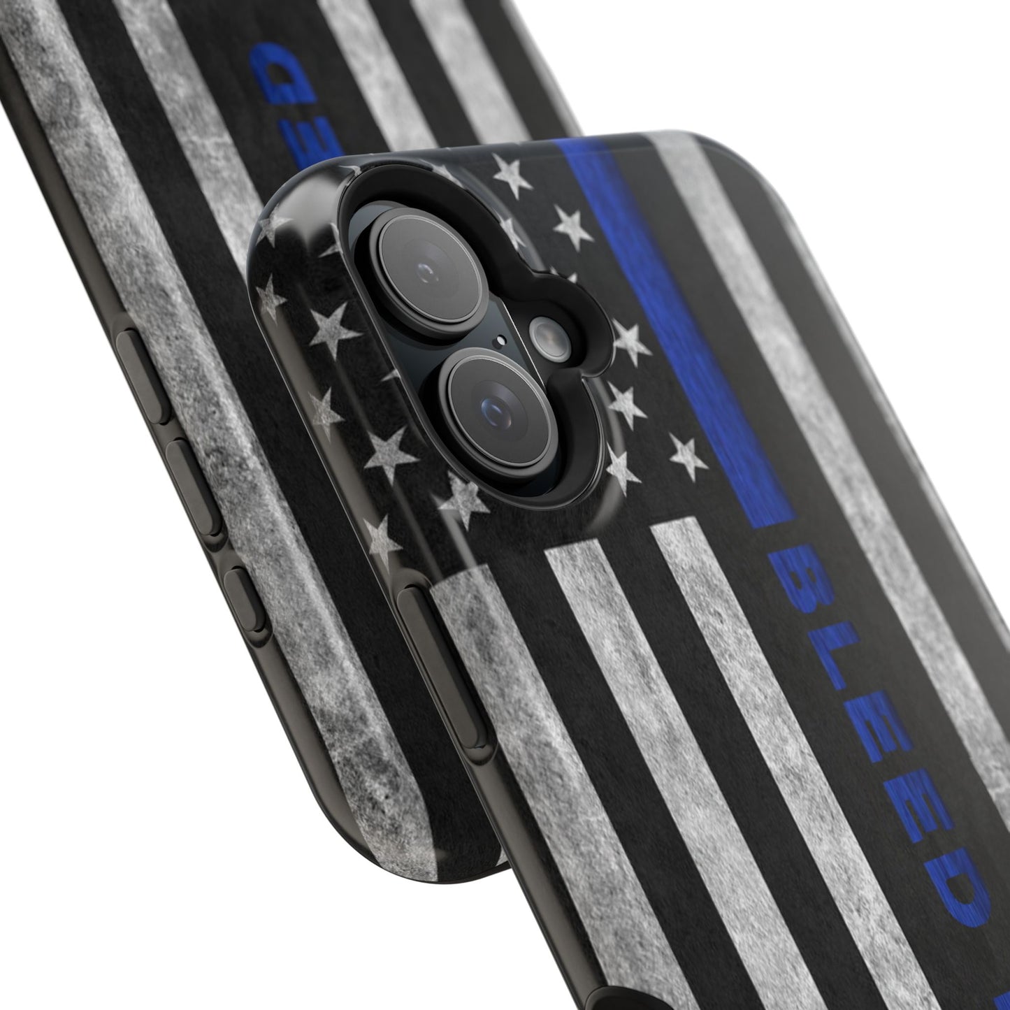 Police Magnetic Phone Cases, Bleed Blue