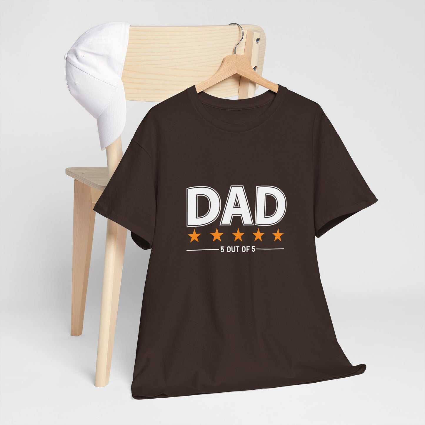 Father's Day Unisex Tee - 5 Stars Dad T-shirt