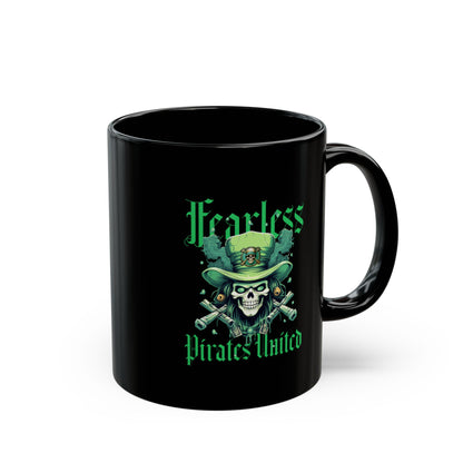 Fearless Pirates United Black Mug - 11oz, 15oz