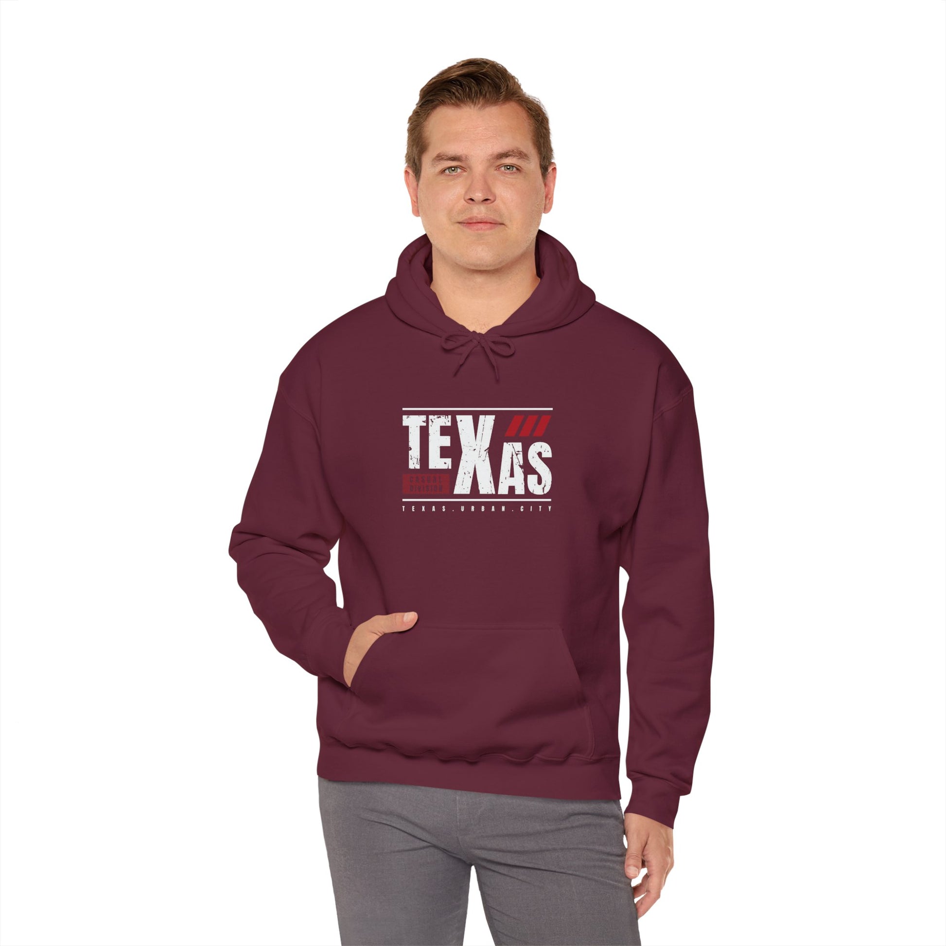 Texas Unisex Heavy Blend Hoodie - Bold Design for Everyday Comfort