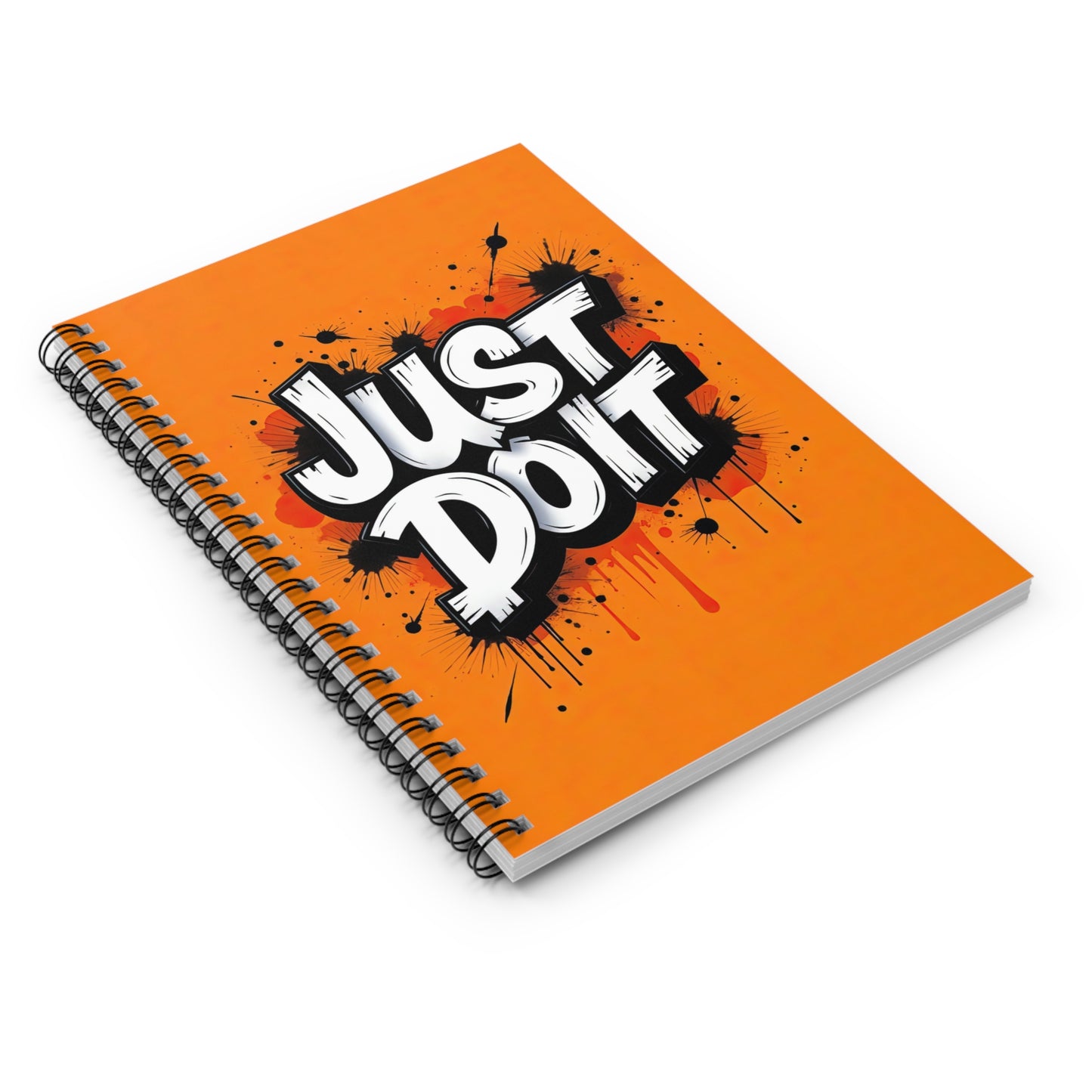 Bold Inspirational Spiral Notebook 6" x 8" – "Just Do It" Motivational Journal