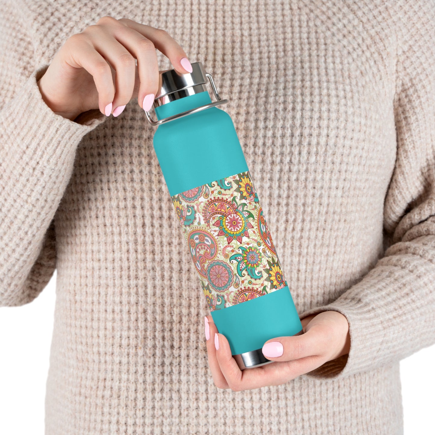 Indian Breath Copper Vacuum Insulated Bottle, 22oz