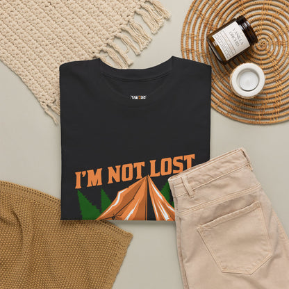 I'm Not Lost, I'm in Camp Unisex Heavy Cotton Tee - Perfect for Camping Lovers