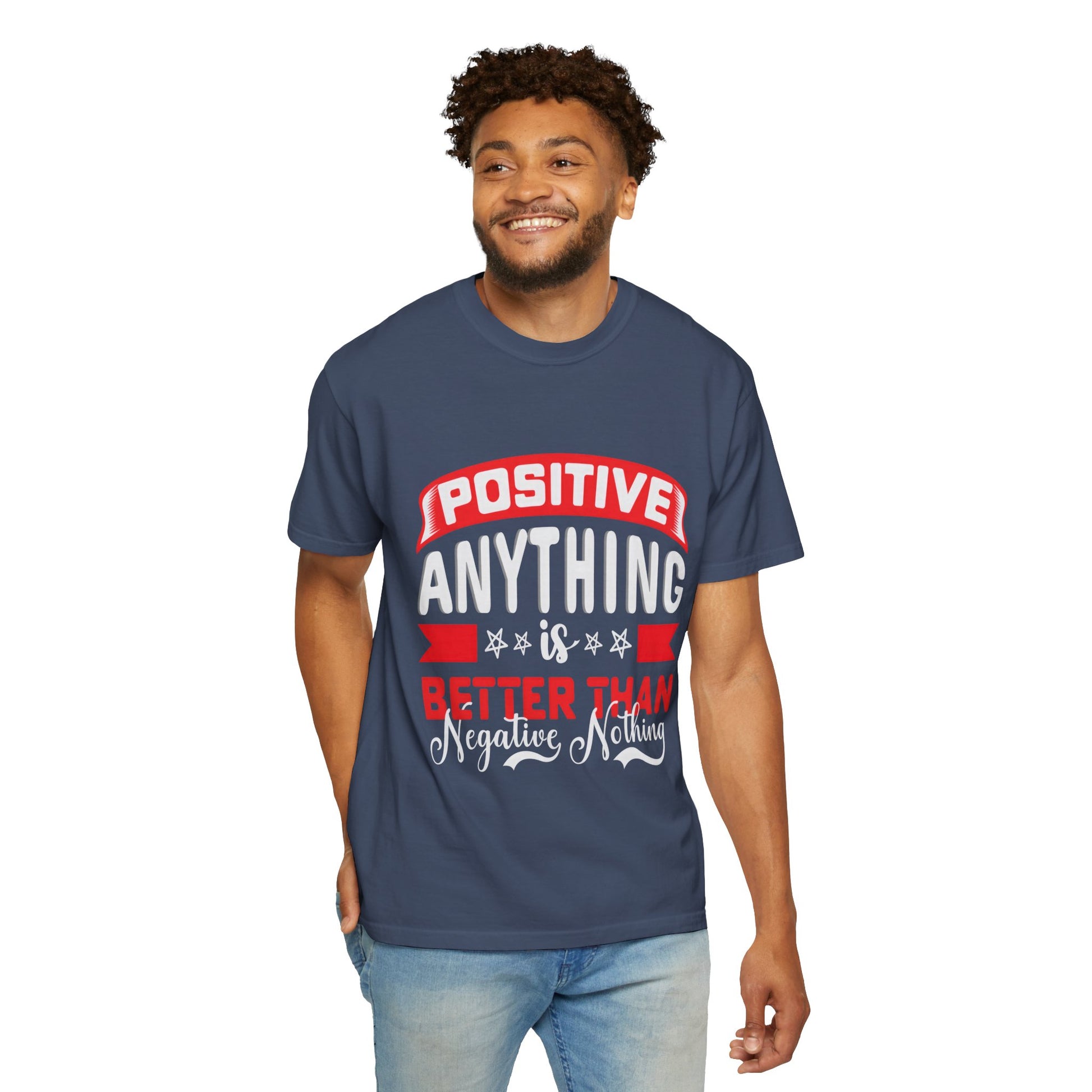 Positive Vibes Unisex Garment-Dyed T-shirt