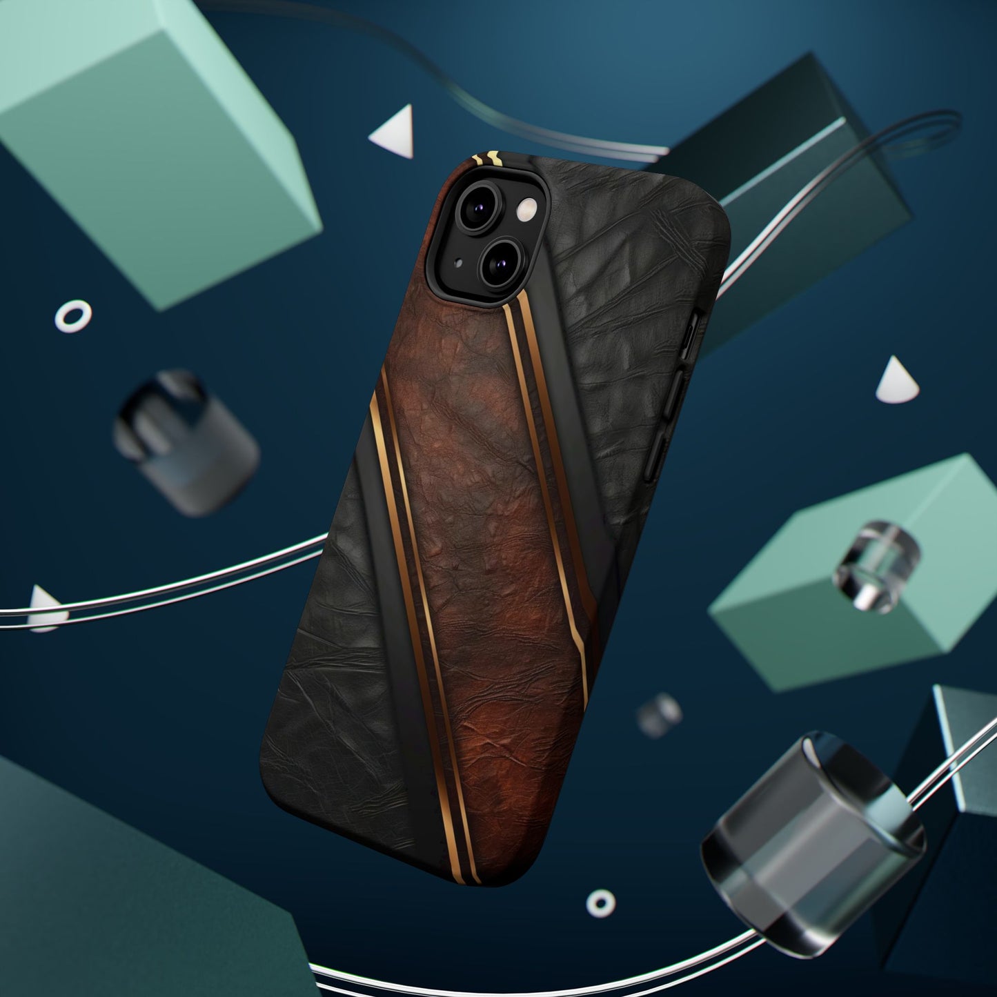 Stylish Leather Texture Magnetic Tough Cases