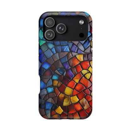 Stained Glass Impact-Resistant Phone Case, Colorful Phone Cover