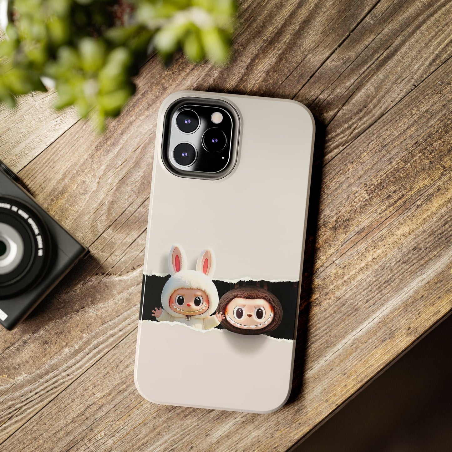 The Monsters Tough Case for iPhone Models and Variations – Dual Layer Protective Cover, Playful Design, Cute Mobile Accessory