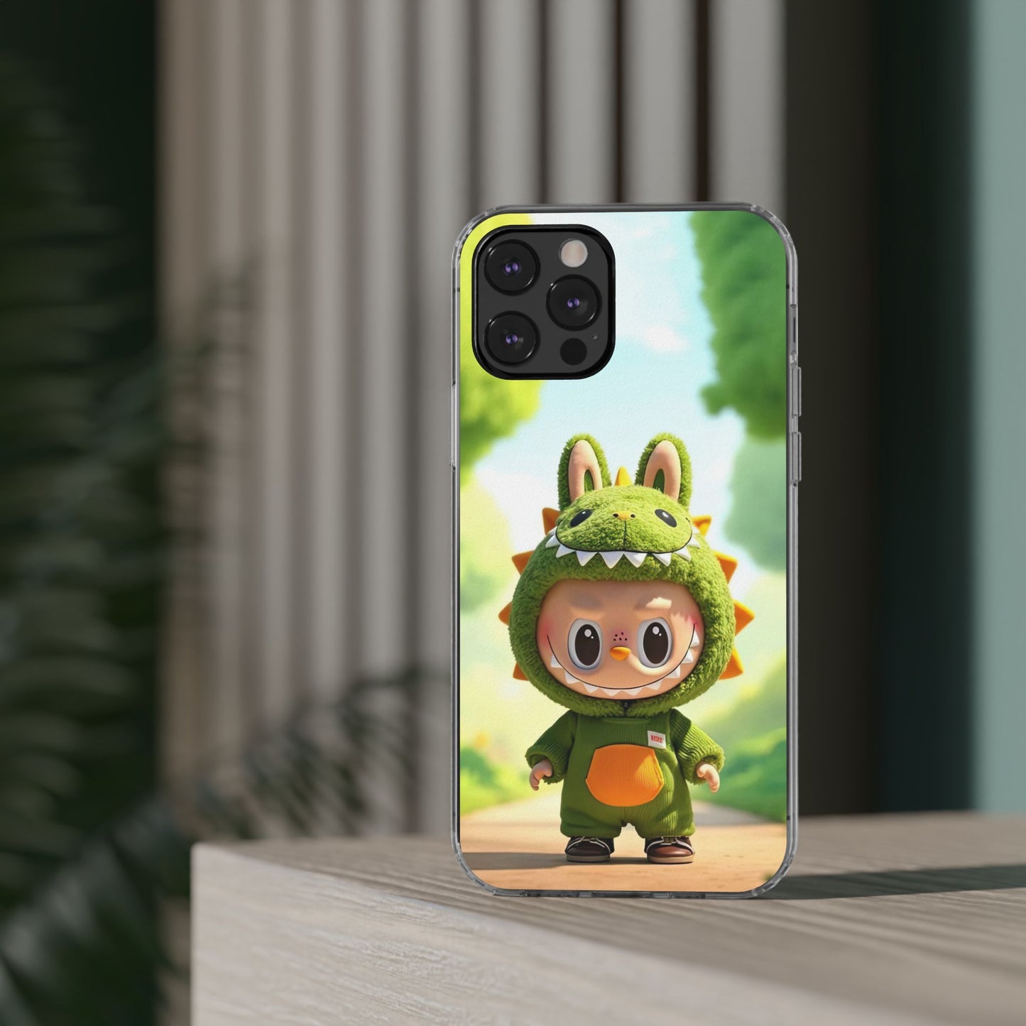 Copy of The Monsters Clear Case for iPhone Models – Playful Dinosaur Design