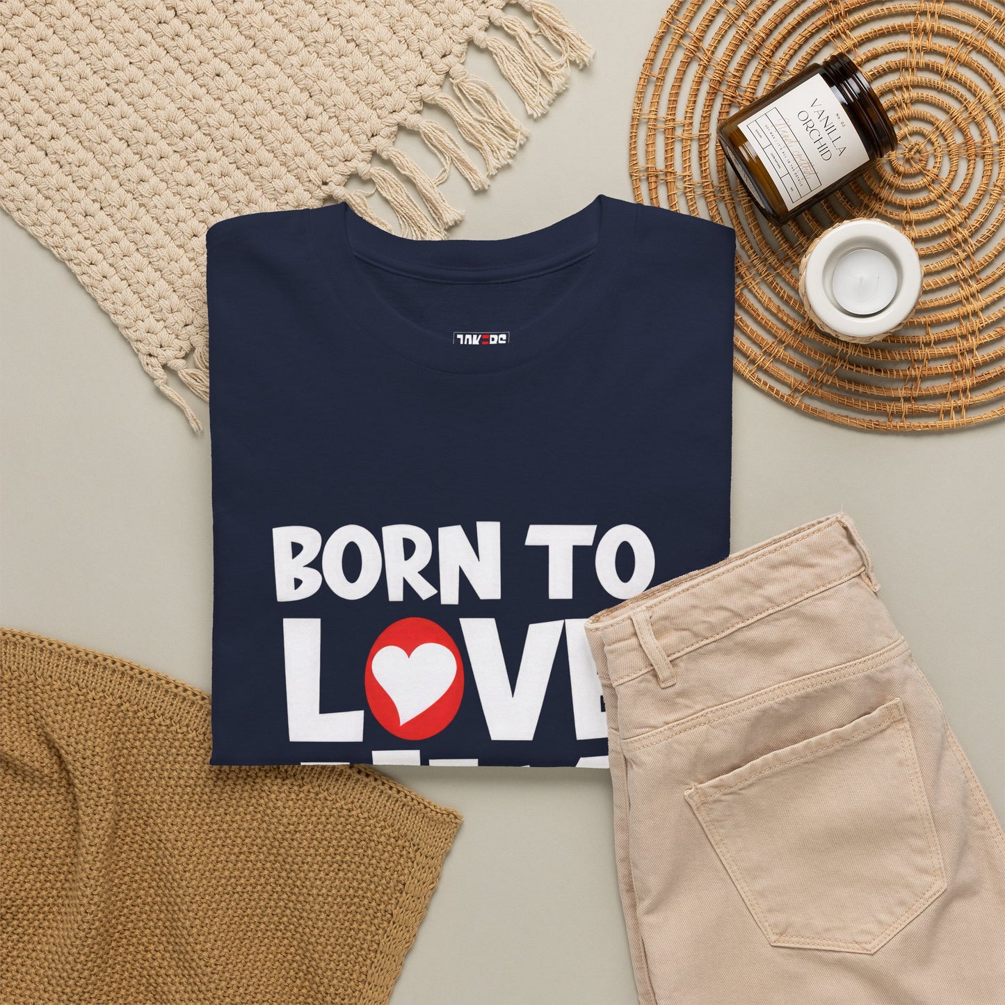 Born To Love Him Tee, Romantic Valentine T-Shirt for Couples, B Part