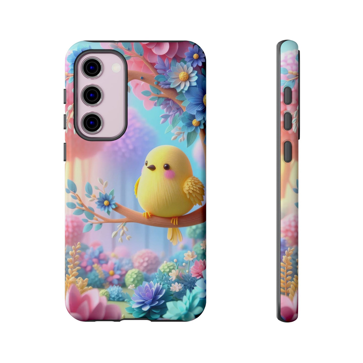Colorful Bird Samsung Phone Case, Spring Vibe Mobile Shell