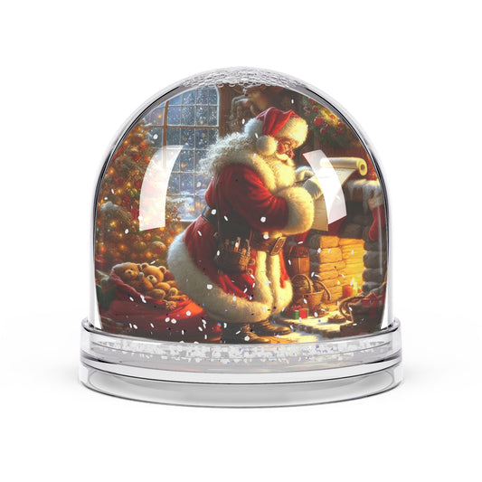 Checking Twice: Santa’s List Snow Globe