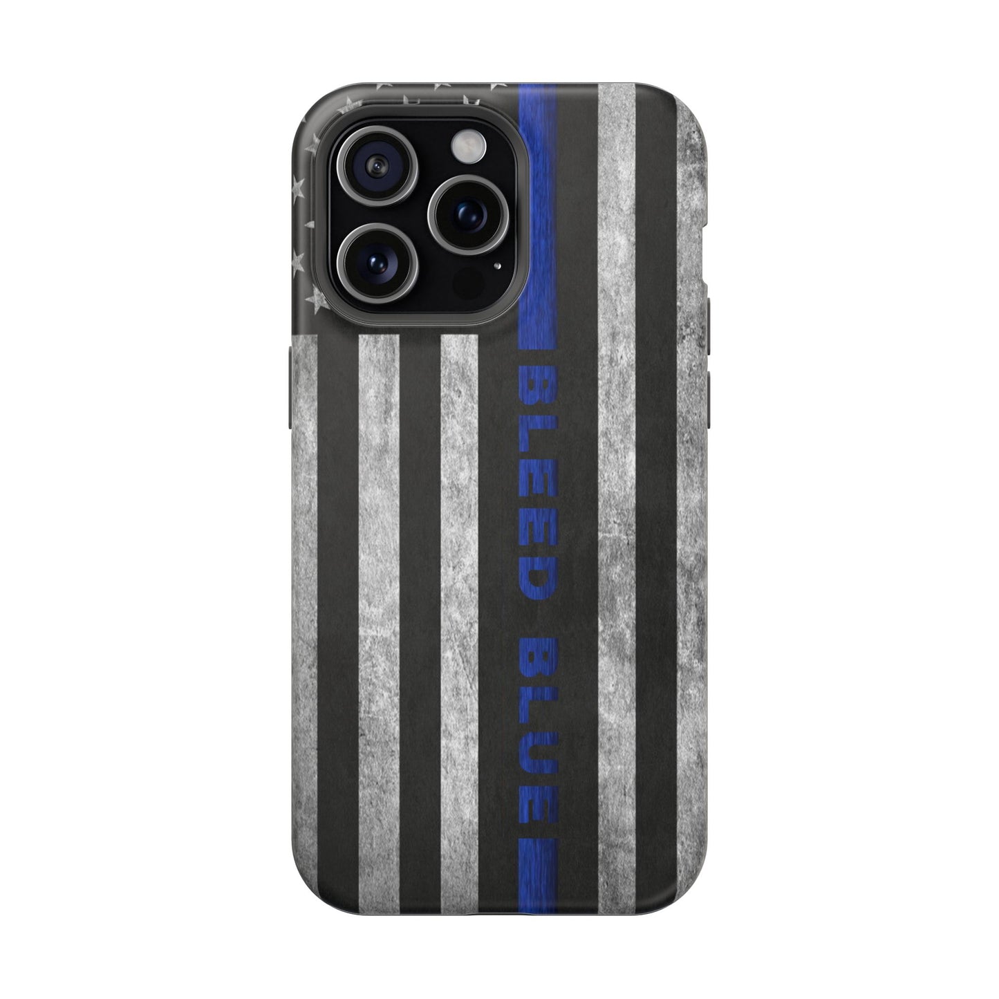 Police Magnetic Phone Cases, Bleed Blue