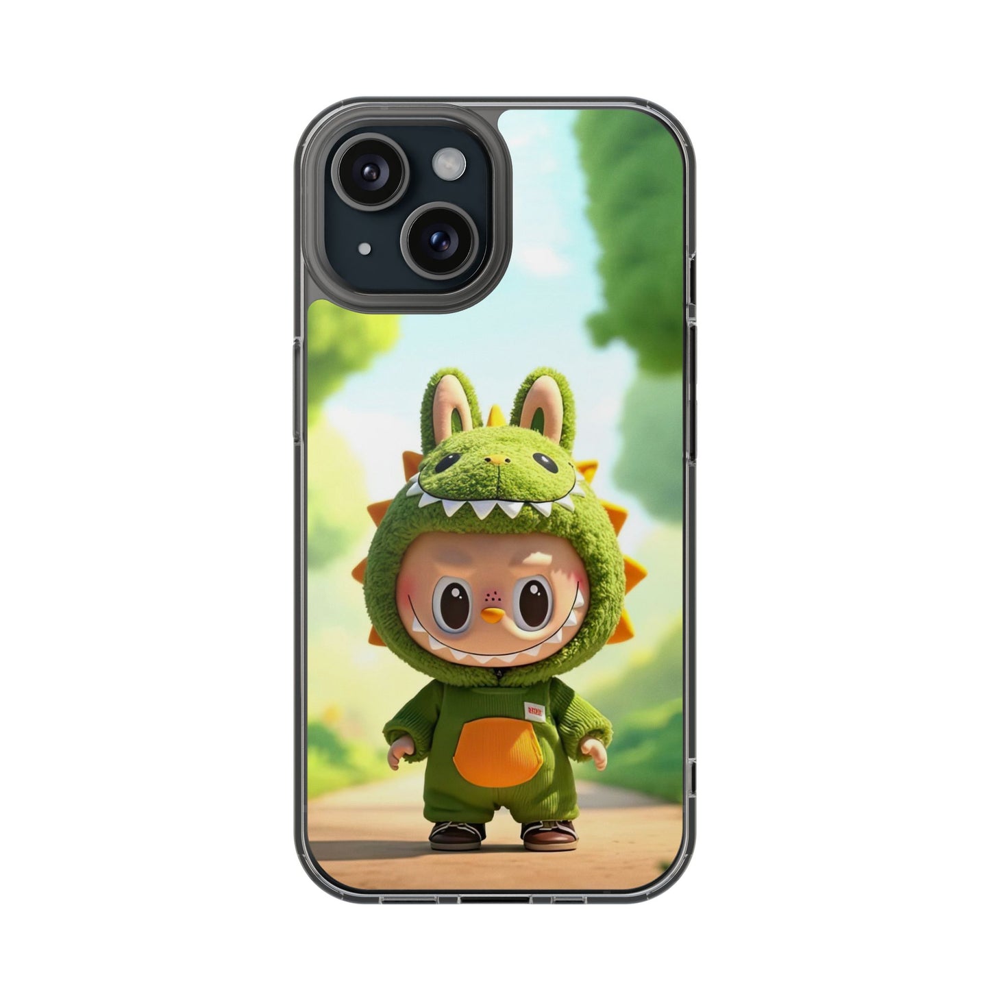 The Monsters Clear Case for iPhone Models – Playful Dinosaur Design