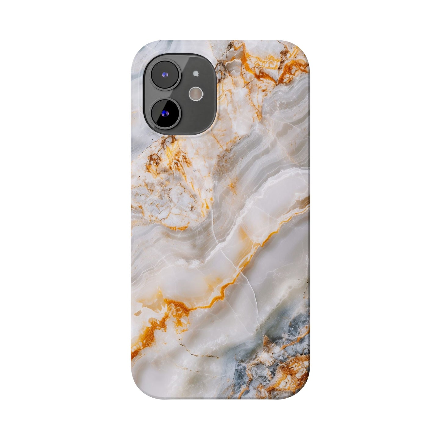 Pure Elegance Marble Slim Phone Cases, Modern Tech Decor