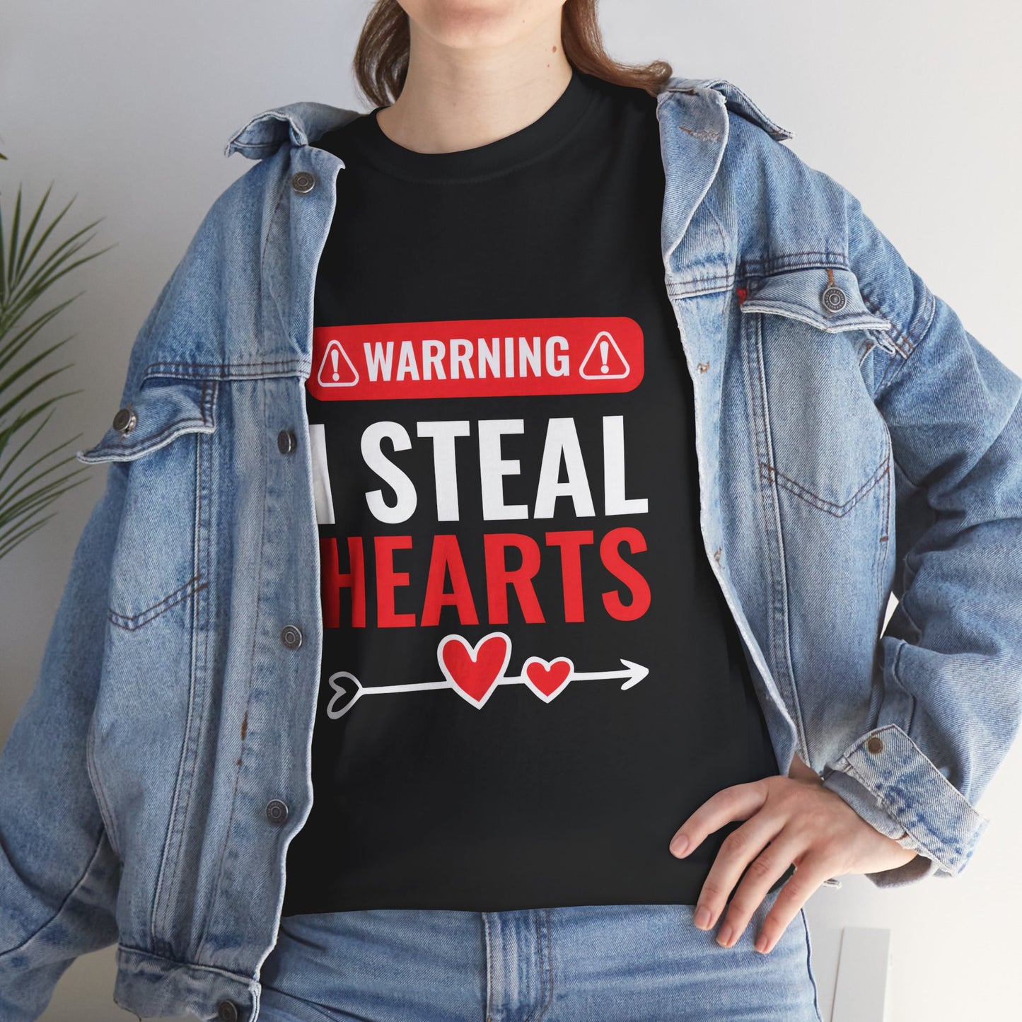 Warning I Steal Hearts Tee