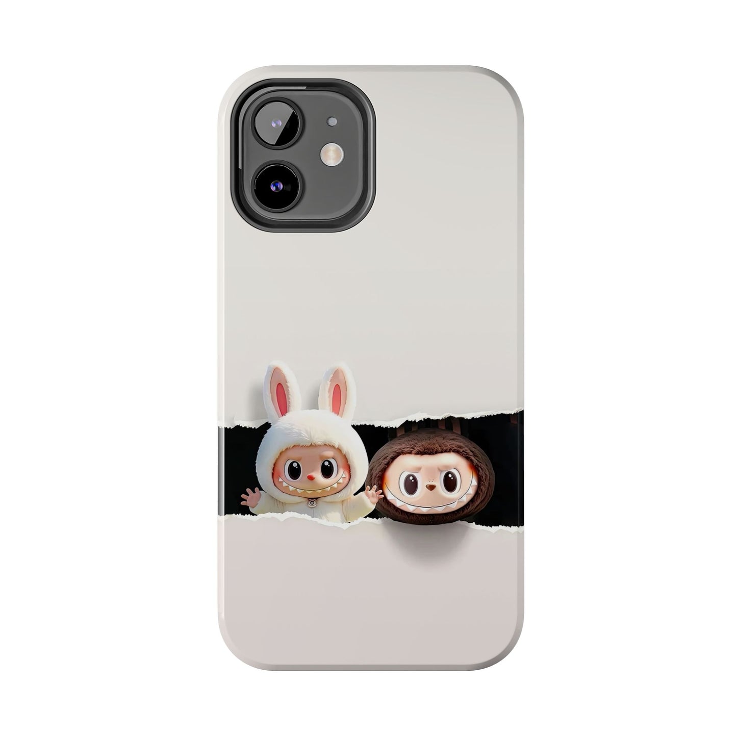 The Monsters Tough Case for iPhone Models and Variations – Dual Layer Protective Cover, Playful Design, Cute Mobile Accessory