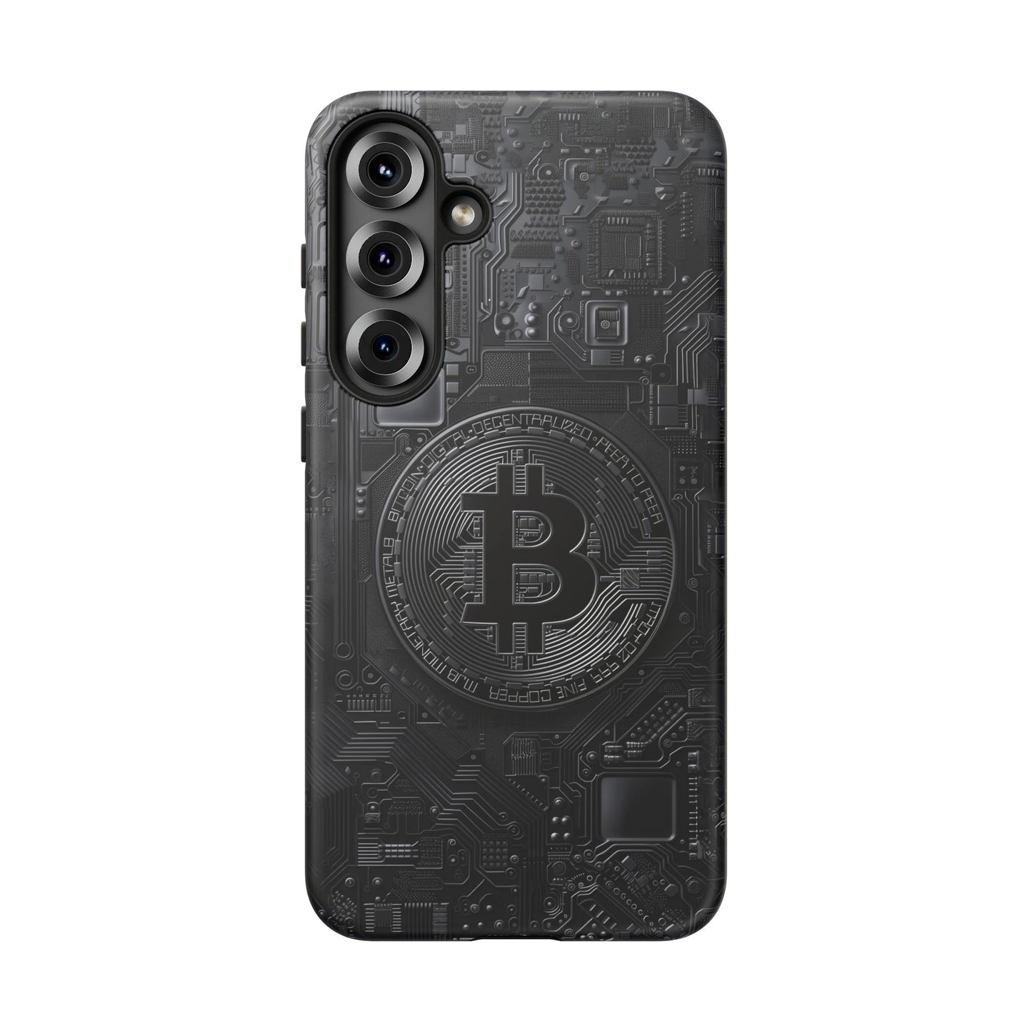 Bitcoin Samsung Tough Phone Case, Cryptocurrency Protection Cover
