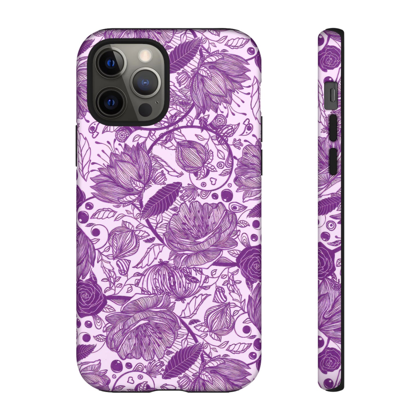 Graphical Garden: Purple Edition iPhone Tough Cases