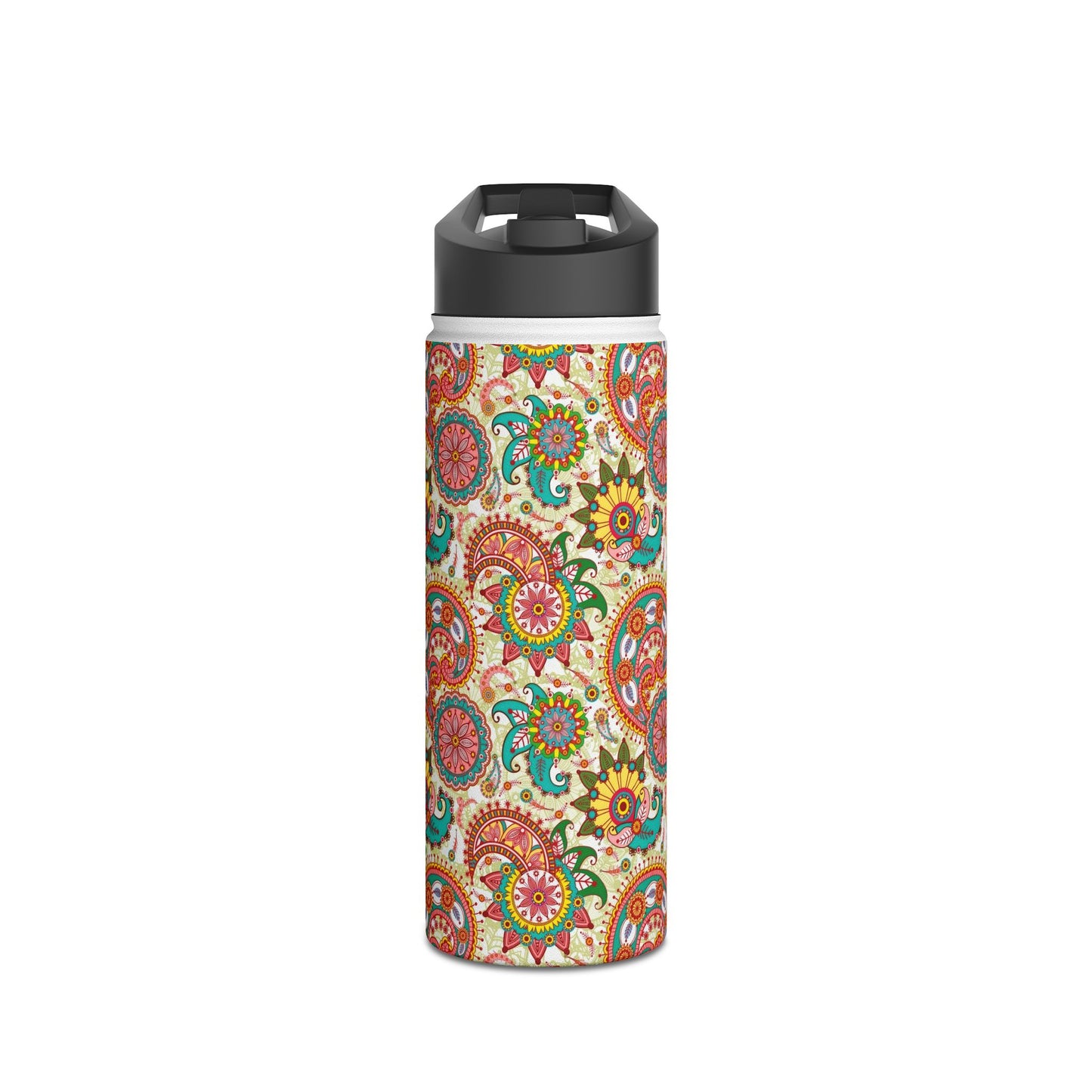 Indian Breath Stainless Steel Water Bottle, Standard Lid