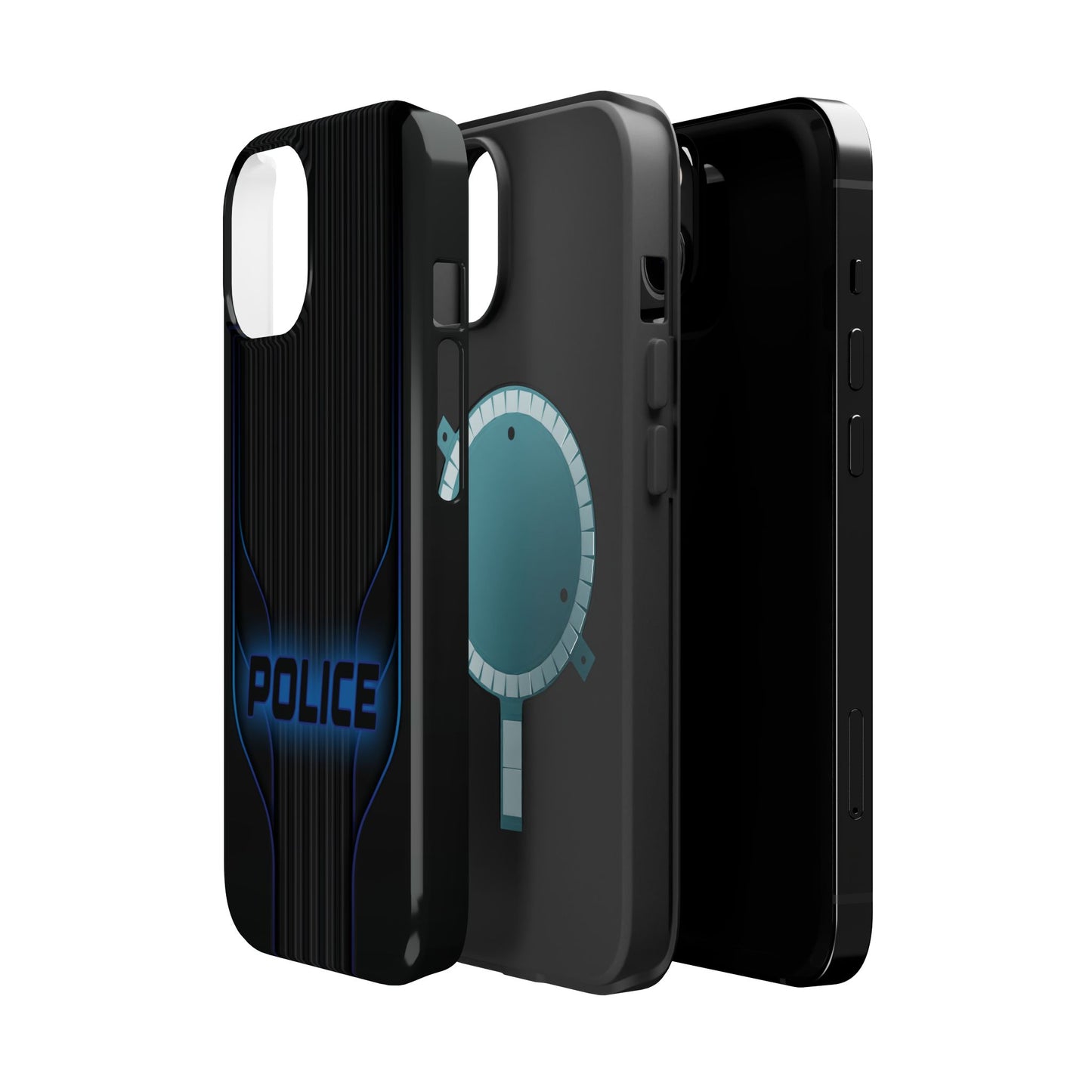 Police Magnetic Phone Cases, Blue Light