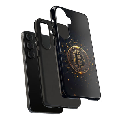 Bitcoin Samsung Tough Case for Smartphones, Crypto Lover Phone Accessory