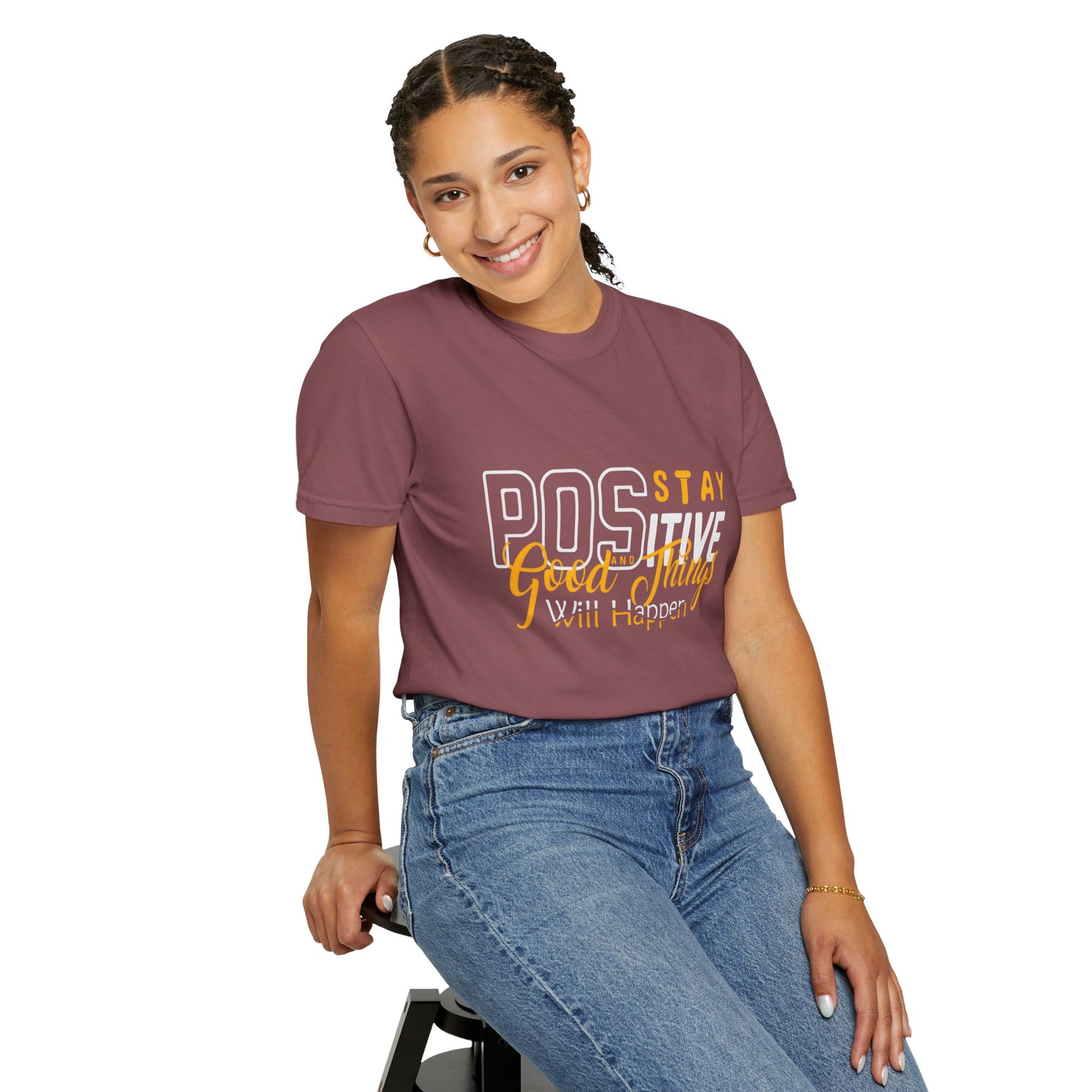 Unisex Positive Vibe T-Shirt - Stay Positive Good Things Will Happen