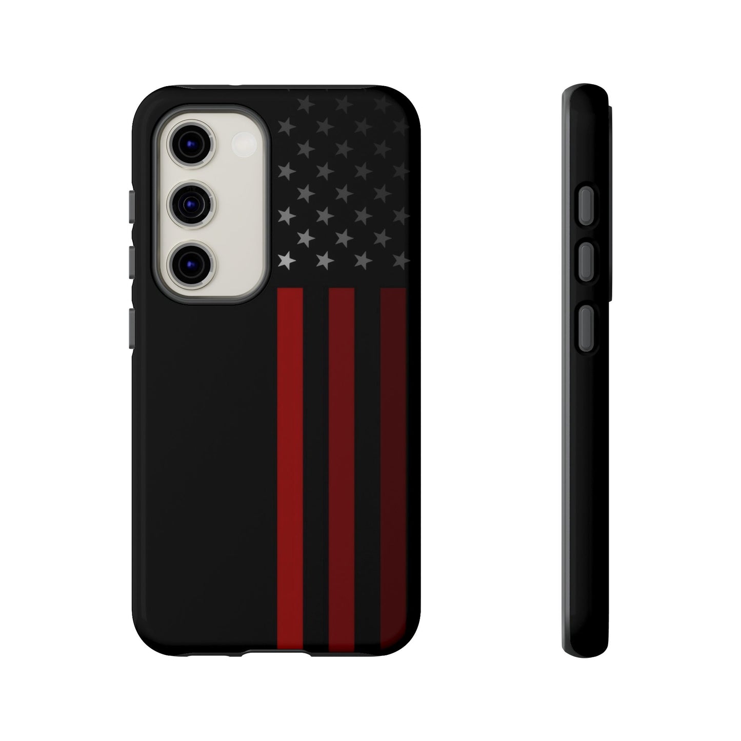 Patriotic Samsung Tough Cases, Red Line American Flag Phone Cover
