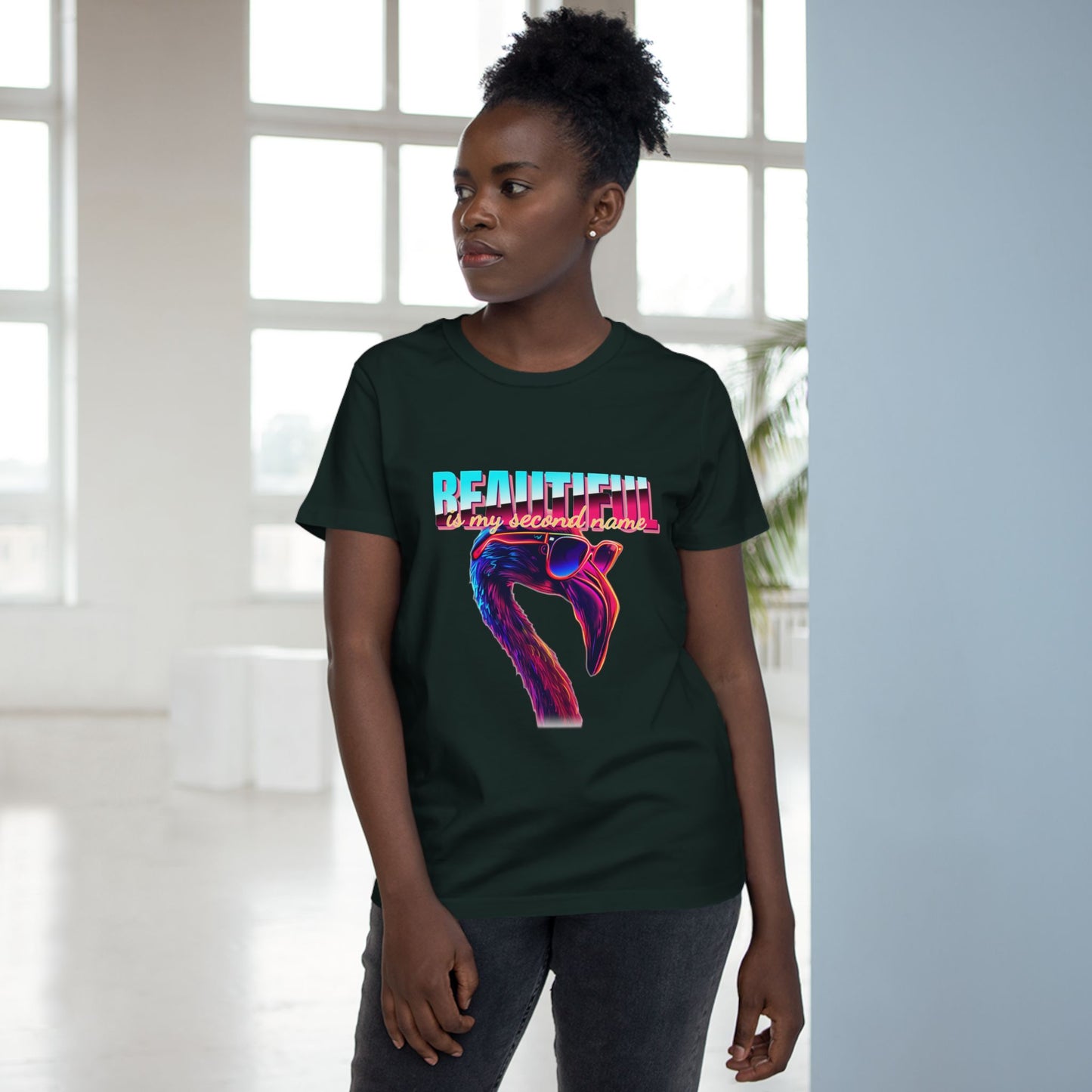 Beautiful Is My Second Name Women’s Maple Tee