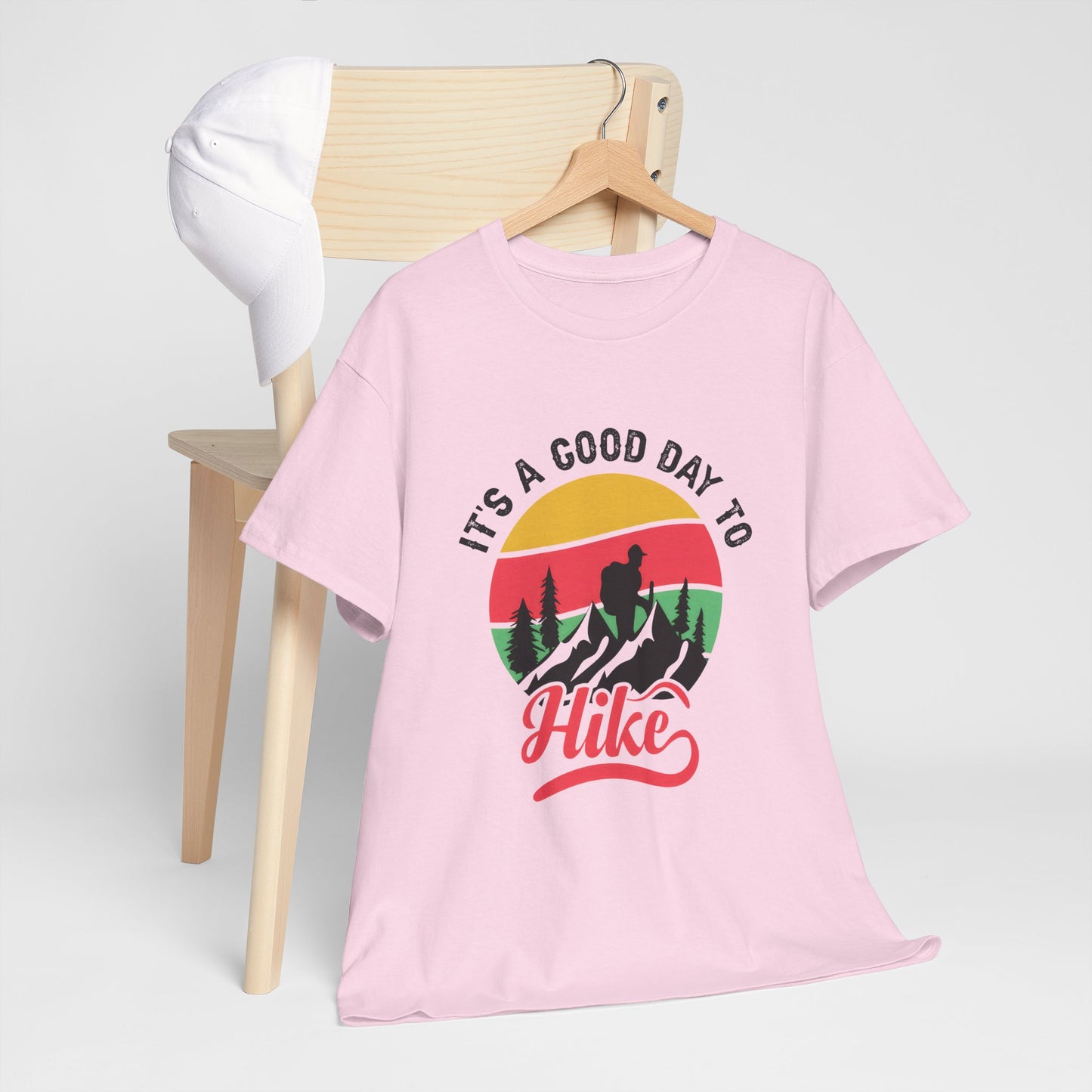 "It's a Good Day to Hike" Unisex Heavy Cotton Tee - Adventure Outdoor Shirt