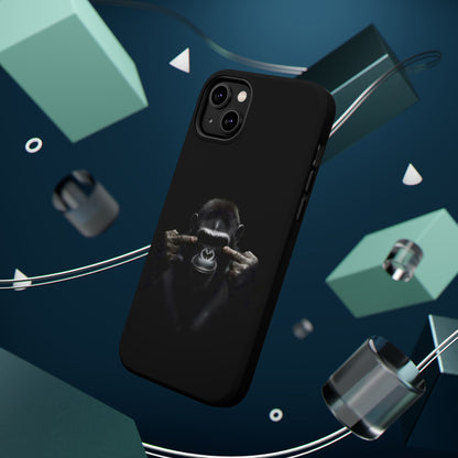 Edgy Gorilla Magnetic iPhone Case, Unique Cell Phone Cover