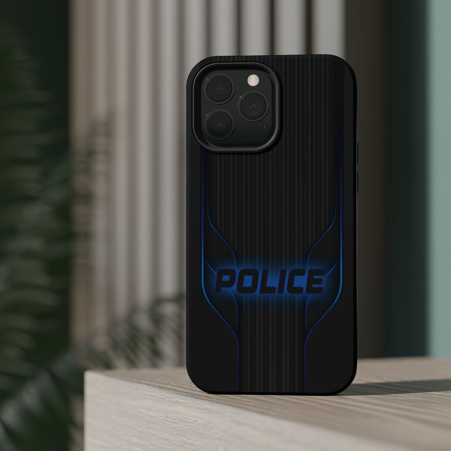 Police Magnetic Phone Cases, Blue Light