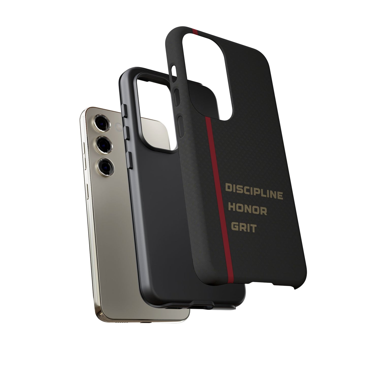 Discipline, Honor, Grit Impact-Resistant Phone Case