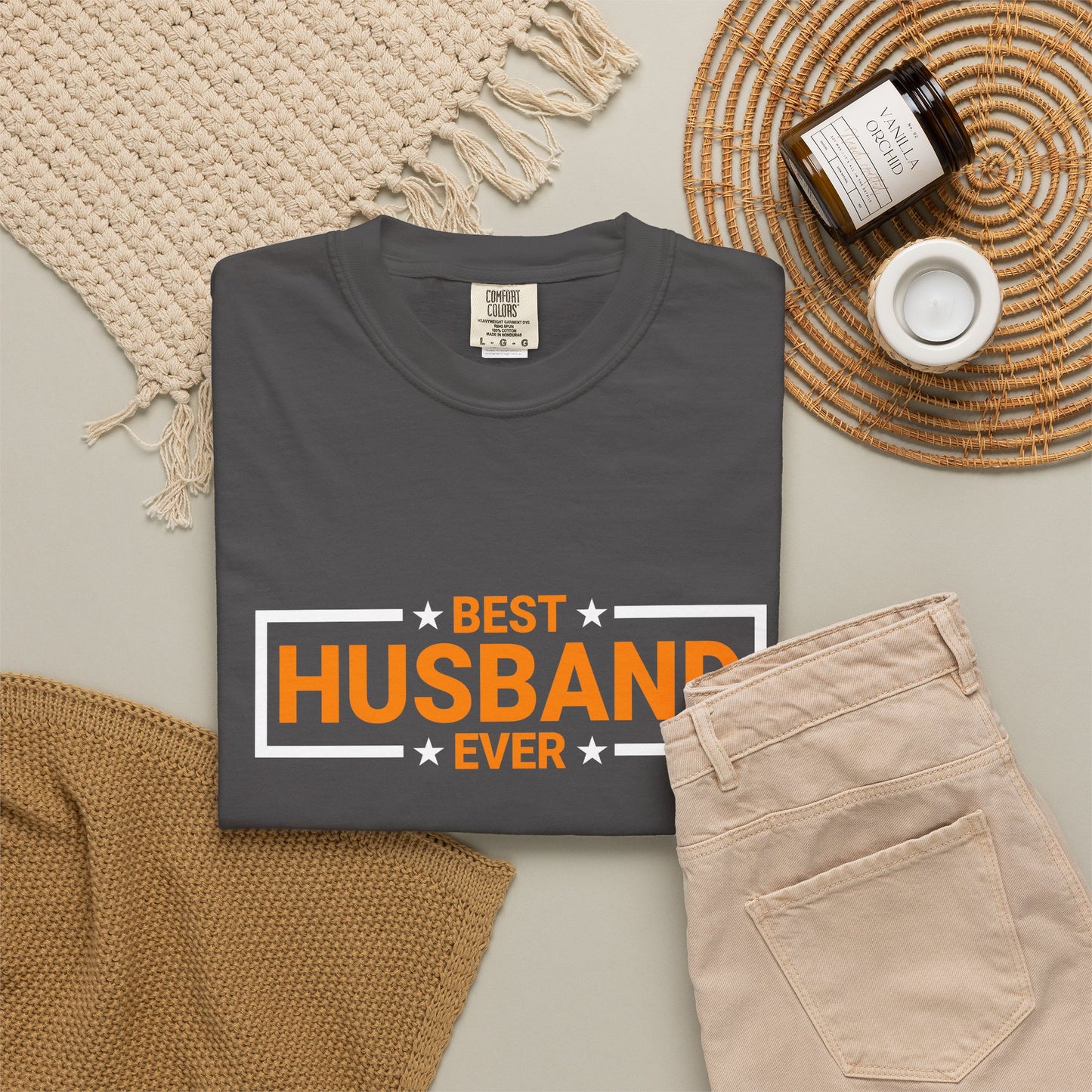 Best Husband Ever Unisex Garment-Dyed T-Shirt
