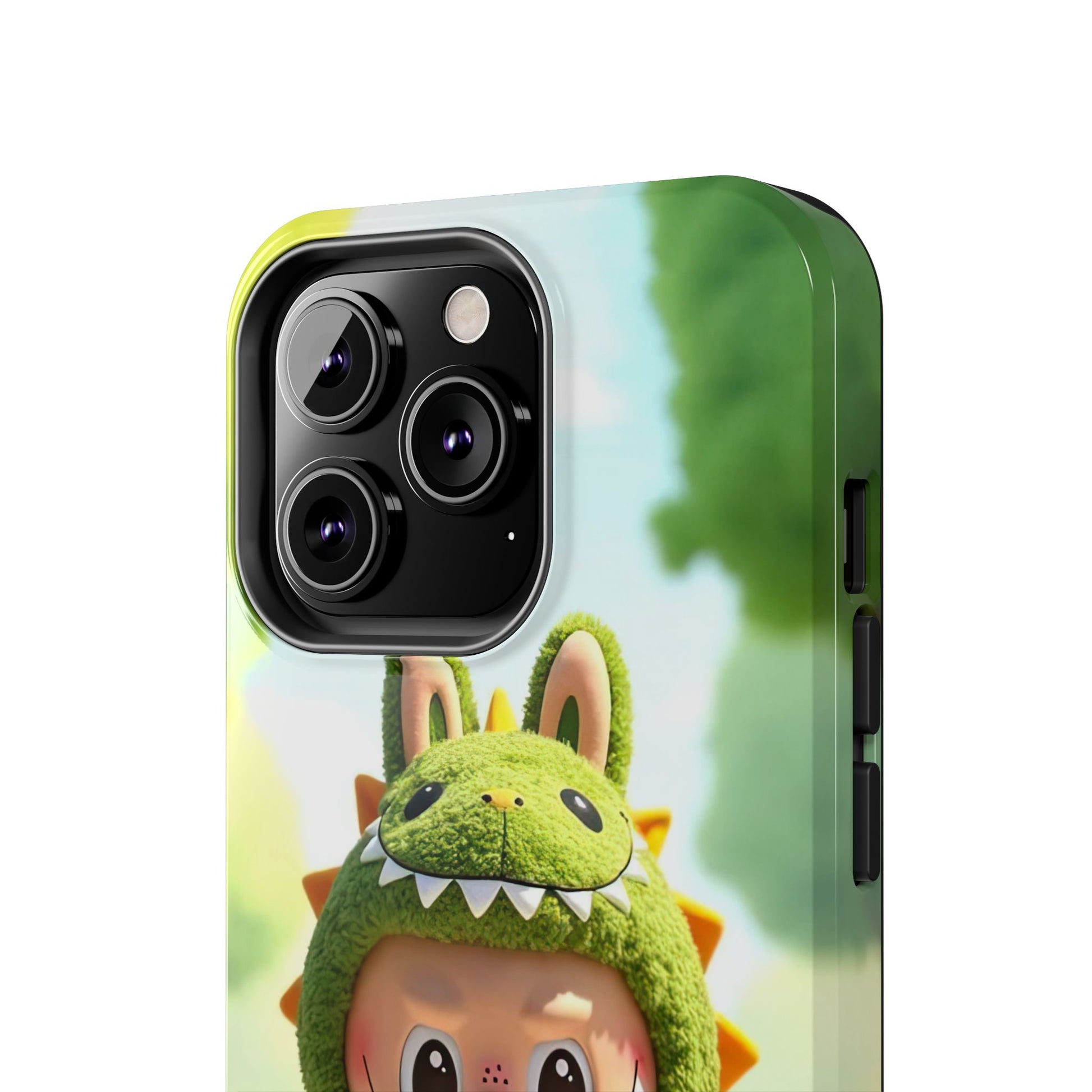The Monsters Tough Case for iPhone Models – Playful Dinosaur Design, Dual Layer Protective Cover, Fun Mobile Accessory