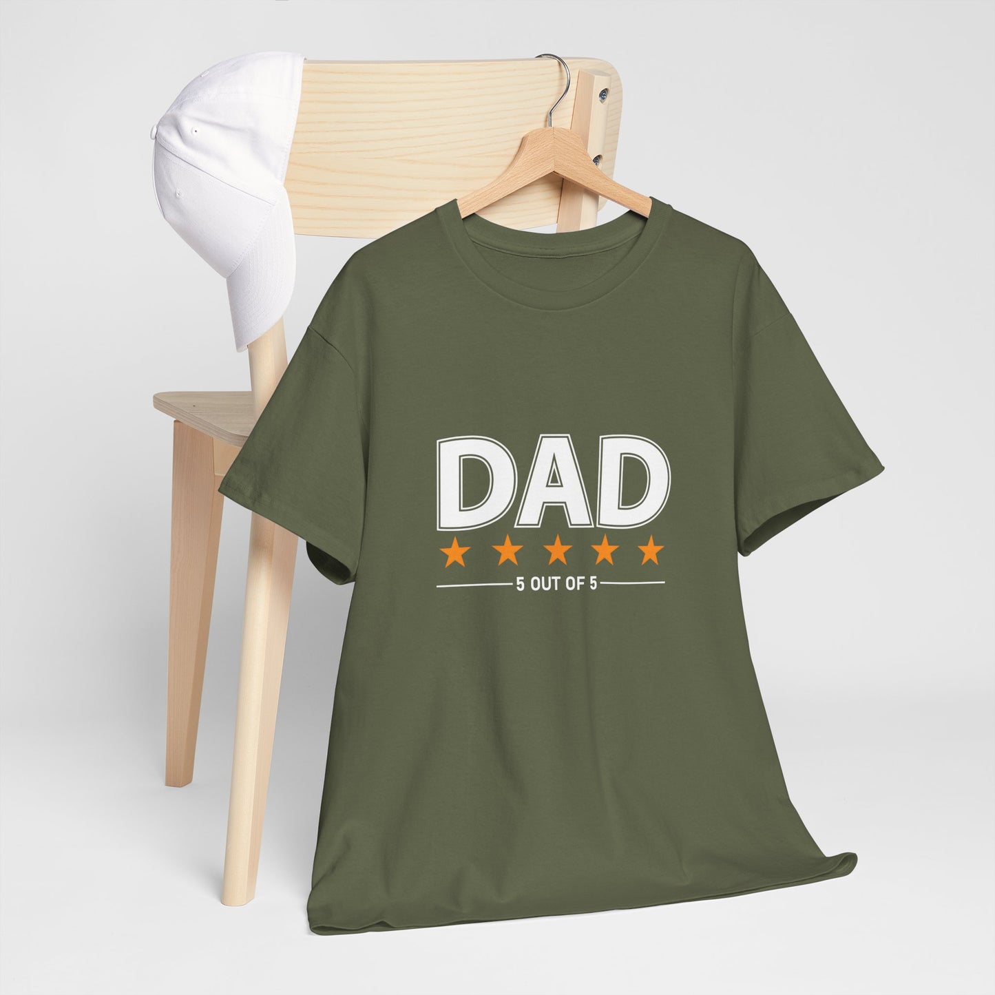 Father's Day Unisex Tee - 5 Stars Dad T-shirt
