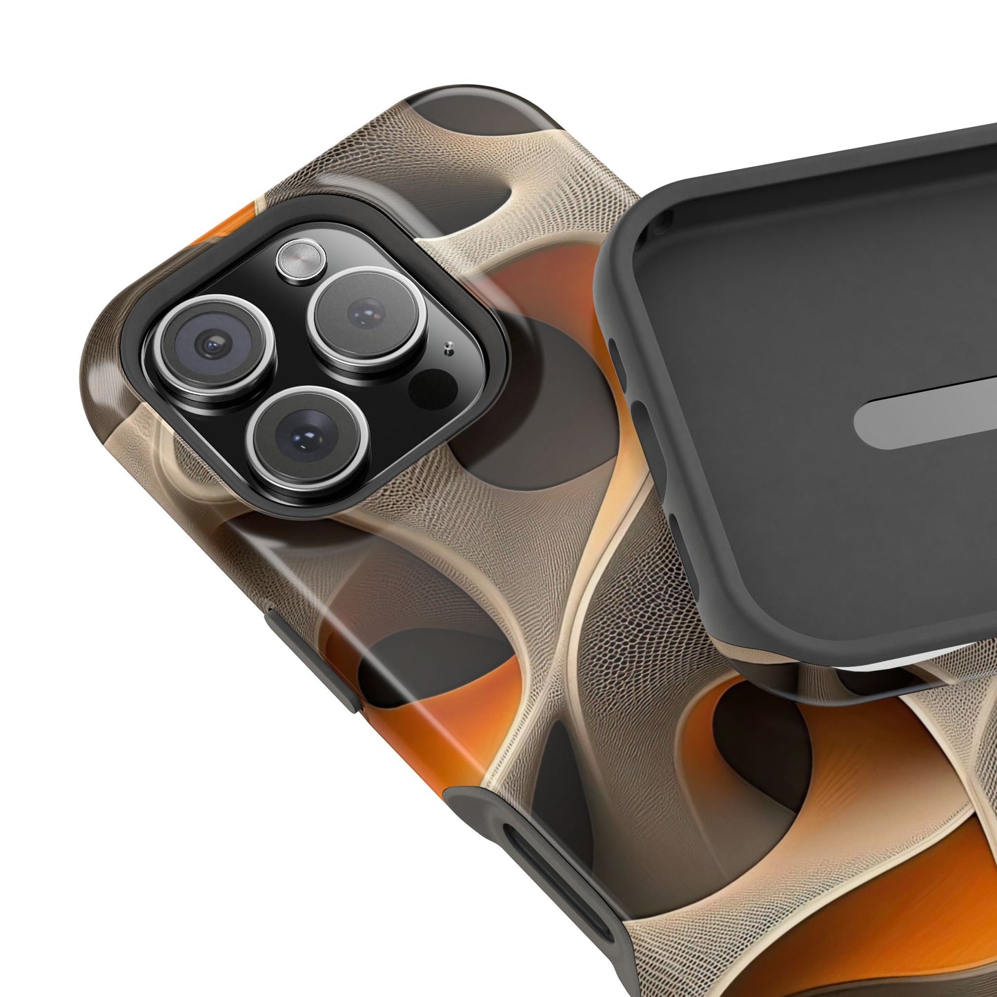 Stylish Magnetic Phone Cases, Abstract Geometric Design