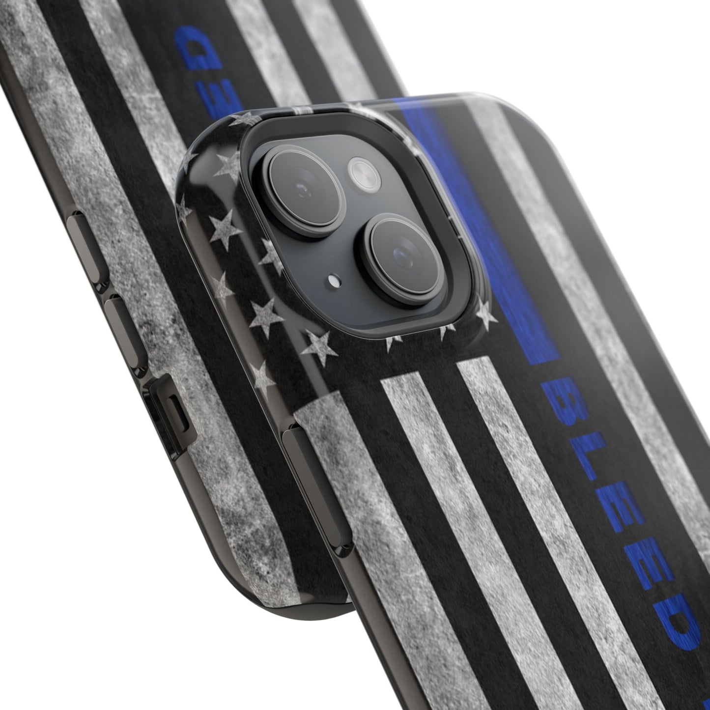 Police Magnetic Phone Cases, Bleed Blue